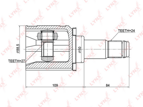 CI-3723 LYNXauto Шрус внутренний