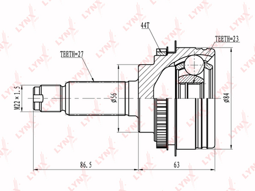 Шрус LYNXAUTO CO-6900A
