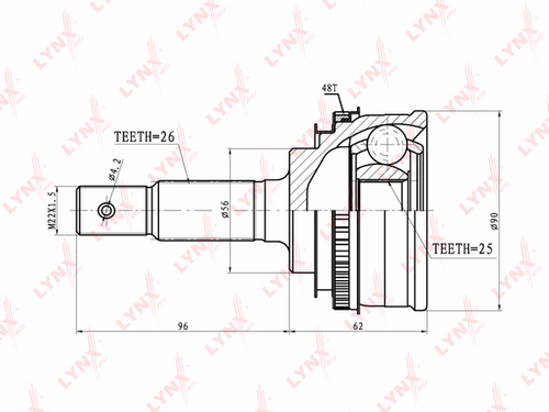 CO-7525A LYNXauto ШРУС