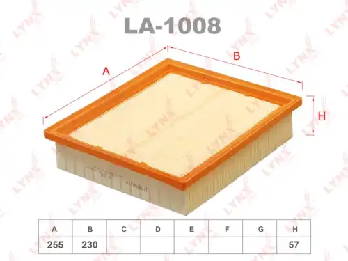 LA-1008 LYNXAUTO Воздушный фильтр