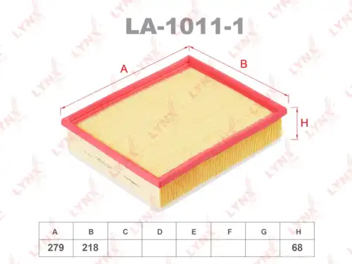 LA-1011-1 LYNXAUTO Воздушный фильтр