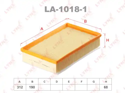 LA-1018-1 LYNXAUTO Воздушный фильтр