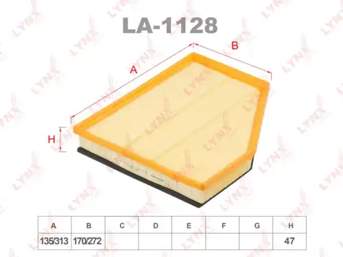 LA-1128 LYNXAUTO Воздушный фильтр