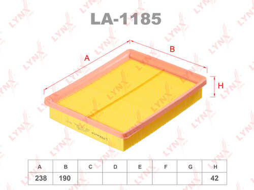 LA-1185 LYNXAUTO Воздушный фильтр
