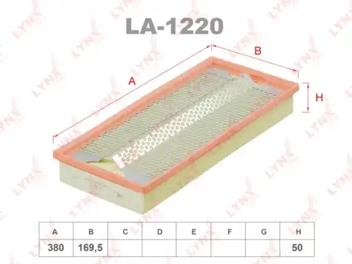 LA-1220 LYNXAUTO Воздушный фильтр