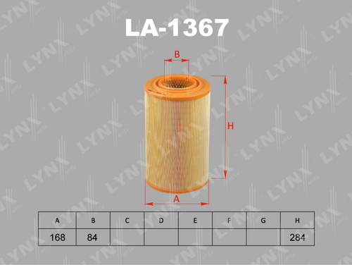 LA-1367 LYNXAUTO Фильтр воздушный