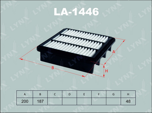 Воздушный фильтр LYNXAUTO LA-1446