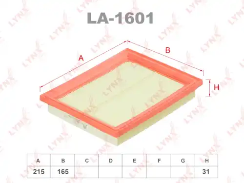 LA-1601 LYNXAUTO Воздушный фильтр