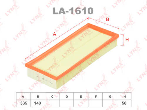 LA-1610 LYNXauto Воздушный фильтр