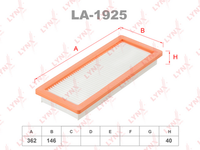 LA-1925 LYNXAUTO фильтр воздушный