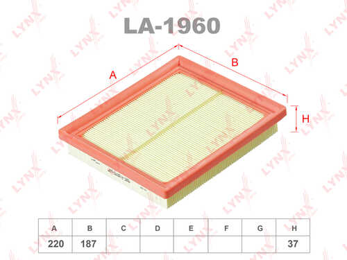 LA-196 LYNXAUTO Воздушный фильтр