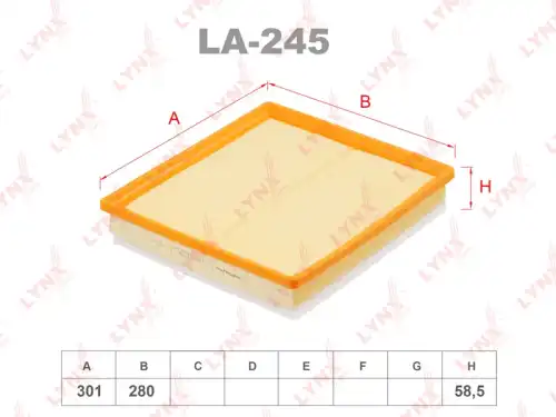 Воздушный фильтр LYNXAUTO LA-245