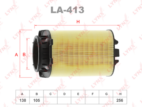 Воздушный фильтр LYNXAUTO LA-413