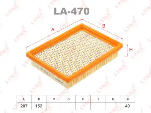 LA-470 LYNXAUTO Воздушный фильтр