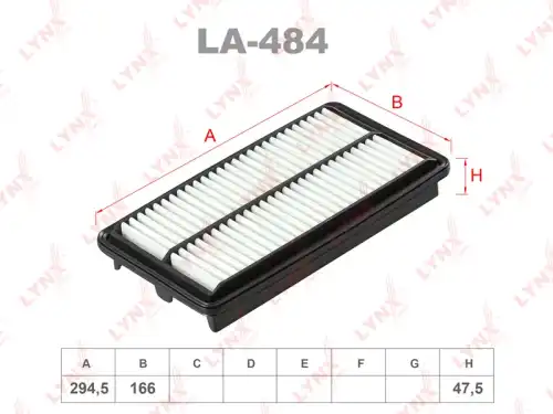 La-484 фильтр воздушный LYNXAUTO LA-484