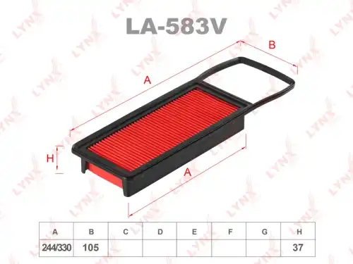 LA-583V LYNXAUTO Воздушный фильтр