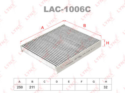 Салонный фильтр LYNXAUTO LAC-1006