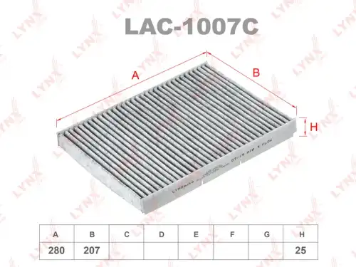 LAC-1007C LYNXauto Салонный фильтр