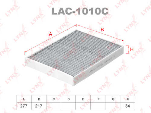 Салонный фильтр LYNXAUTO LAC-1010C