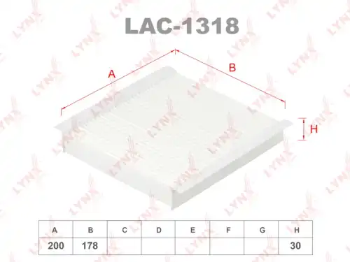 Салонный фильтр LYNXAUTO LAC-1318