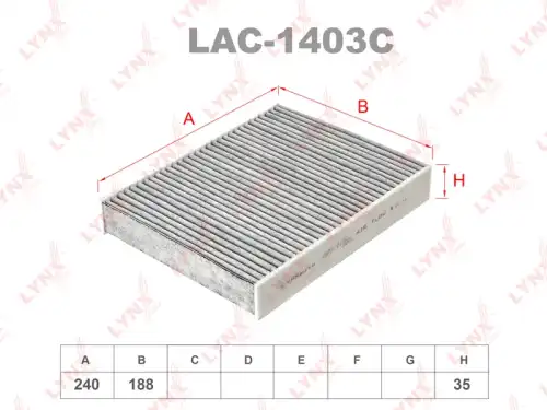 LAC-1403C LYNXauto Салонный фильтр