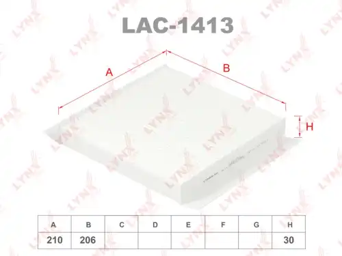 LAC-1413 LYNXauto Салонный фильтр