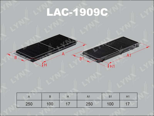 LAC-1909 LYNXauto Салонный фильтр