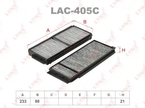 Салонный фильтр LYNXAUTO LAC-405C