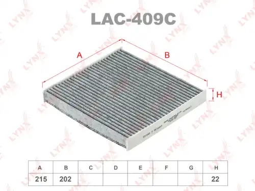 LAC-409 LYNXauto Салонный фильтр