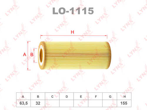 Масляный фильтр LYNXAUTO LO-1115