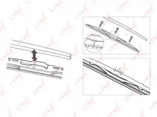 LR34G LYNXauto Щетка стеклоочистителя
