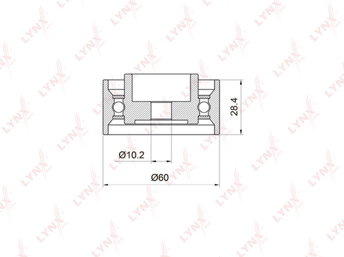 Ролик-натяжитель ремня ГРМ LYNXauto PB-3020