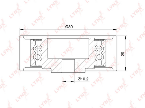 Ролик-натяжитель ремня ГРМ LYNXauto PB-3147