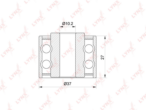 PB-7110 LYNXAUTO ролик обводной