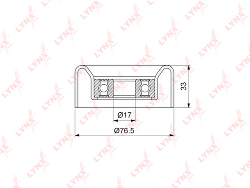 PB-7191 LYNXauto Ролик ручейкового ремня