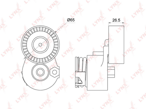 PT-3138 LYNXauto Натяжитель ремня
