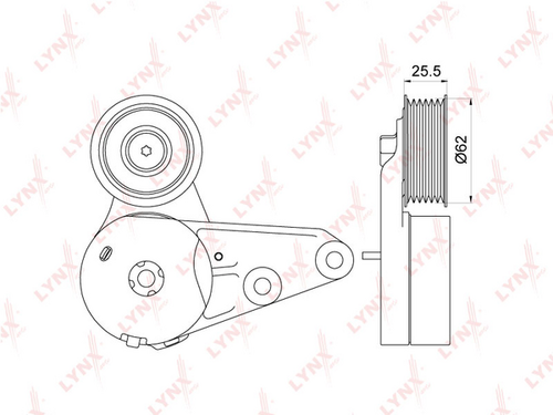 PT-3235 LYNXAUTO Натяжитель ремня