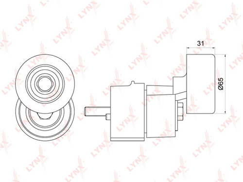 PT-3252 LYNXAUTO натяжитель ремня