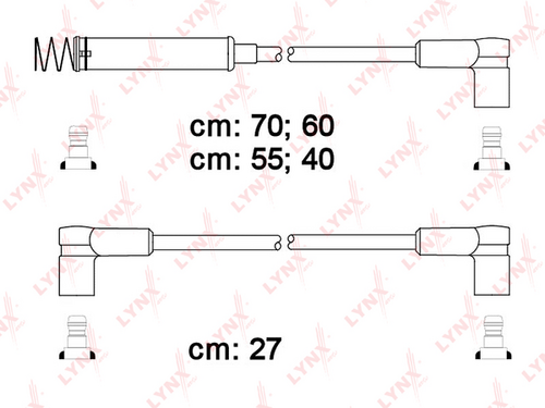 SPE5908 LYNXauto Высоковольтные провода (к-т)