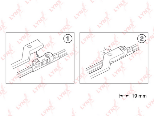 XF6045P LYNXAUTO комплект щеток стеклоочистителя