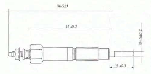 Свеча накала MAGNETI MARELLI 062900012304