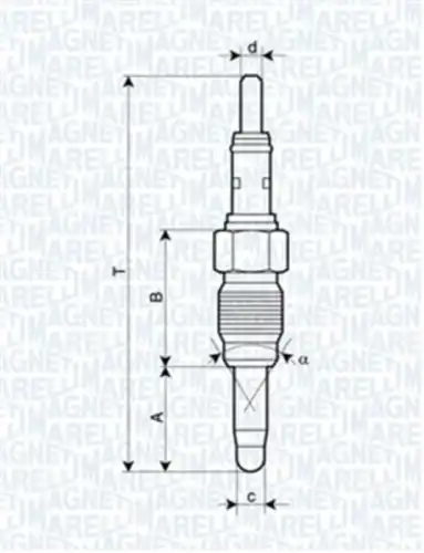 062900083304 MAGNETI MARELLI Свеча накала