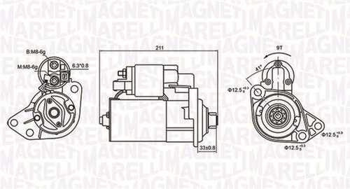 Стартер MAGNETI MARELLI 063721062010