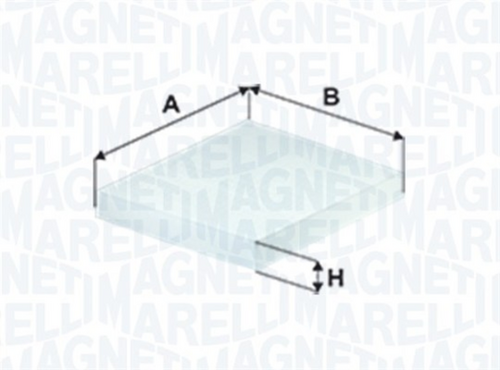 Салонный фильтр MAGNETI MARELLI 350203065090