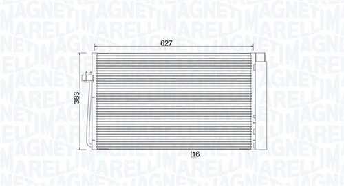 Bc899 радиатор кондиционера bmw e60 525d/530d/535d MAGNETI MARELLI 350203899000