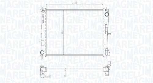 Радиатор охлаждения двигателя MAGNETI MARELLI 350213165300