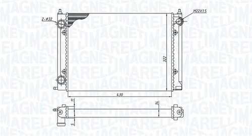 Радиатор системы охлаждения MAGNETI MARELLI 350213187400