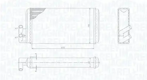 Радиатор отопителя MAGNETI MARELLI 350218403000
