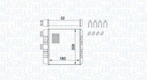 Радиатор отопителя MAGNETI MARELLI 350218418000