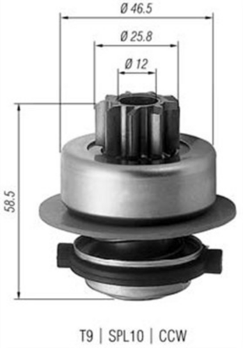 940113020171 MAGNETI MARELLI Муфта обгонная стартера